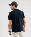 Polo manches courtes à rayures texturées homme